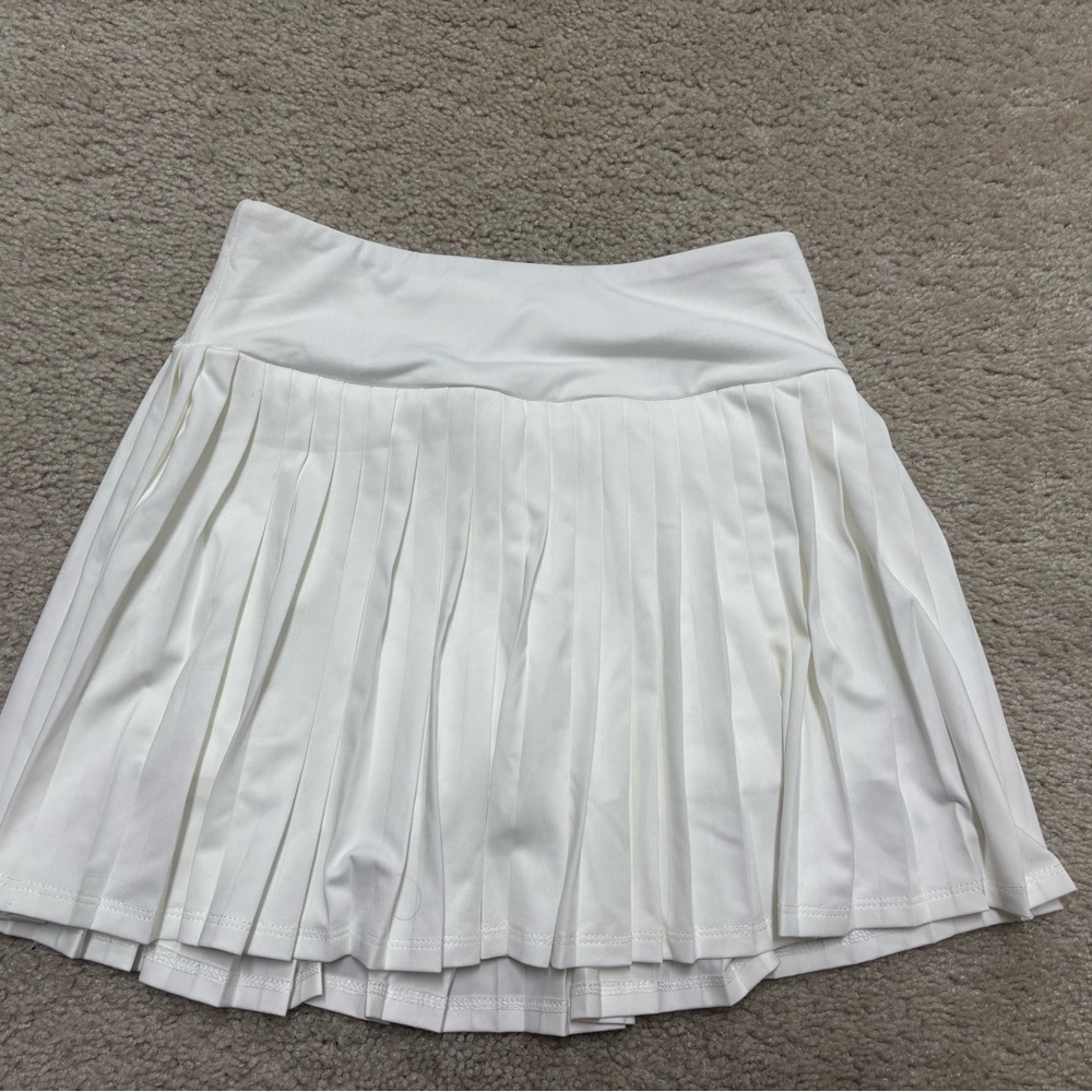 Art Class White Pleated Skirt